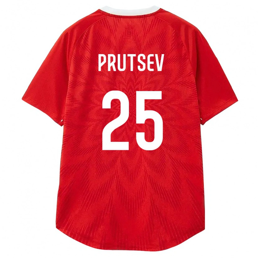 Danxen Dámské Rusko Danil Prutsev #25 Červená Bílá Hnědá Domů Hráčské Dresy 26-28 Dres