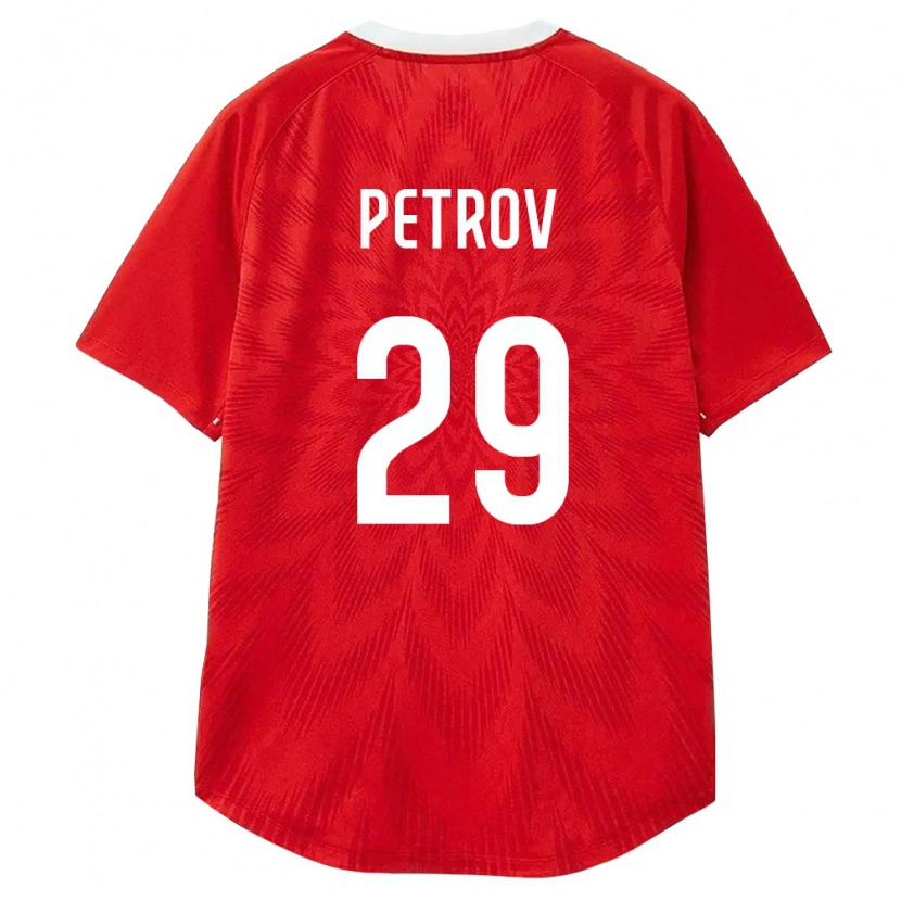 Danxen Dámské Rusko Maksim Petrov #29 Červená Bílá Hnědá Domů Hráčské Dresy 26-28 Dres