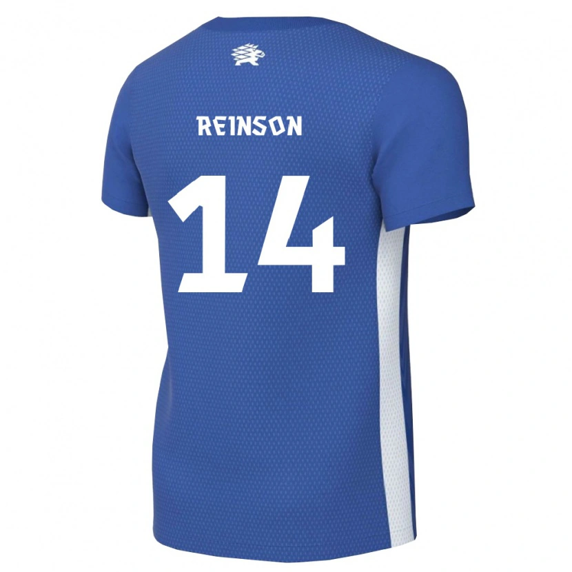 Danxen Dámské Estonsko Pärtel Reinson #14 Tmavě Modrá Bílá Domů Hráčské Dresy 26-28 Dres