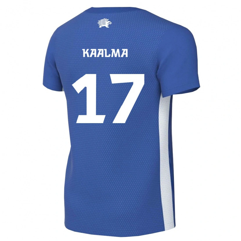Danxen Dámské Estonsko Markus Kaalma #17 Tmavě Modrá Bílá Domů Hráčské Dresy 26-28 Dres