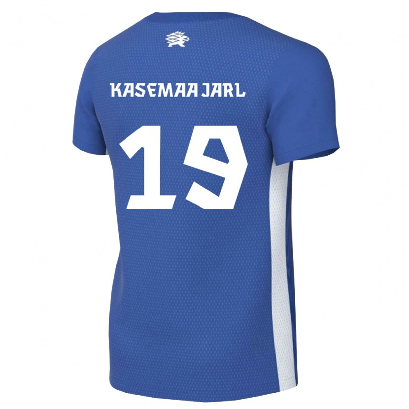 Danxen Dámské Estonsko Markus Kasemaa Jarl #19 Tmavě Modrá Bílá Domů Hráčské Dresy 26-28 Dres
