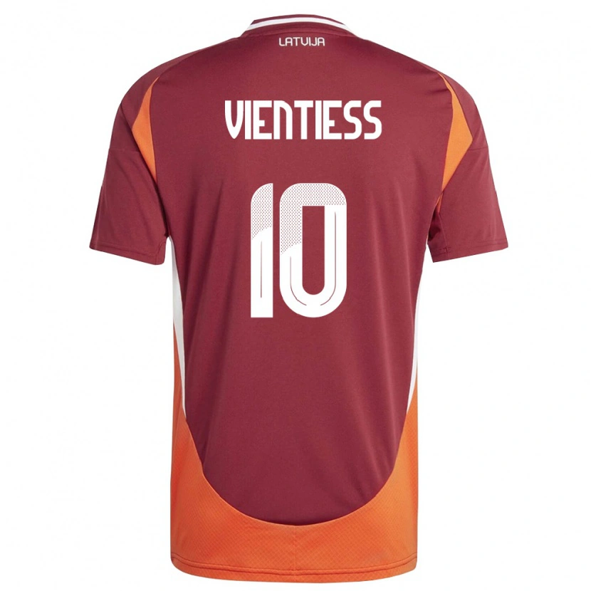 Danxen Dámské Lotyšsko Roberts Vientiess #10 Tmavě Červená Bílá Oranžová Domů Hráčské Dresy 26-28 Dres
