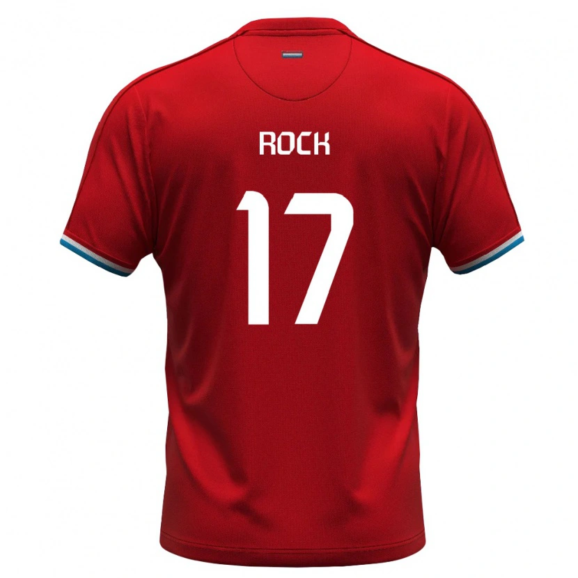 Danxen Dámské Lucembursko Jerimo Rock #17 Červená Bílá Modrá Domů Hráčské Dresy 26-28 Dres