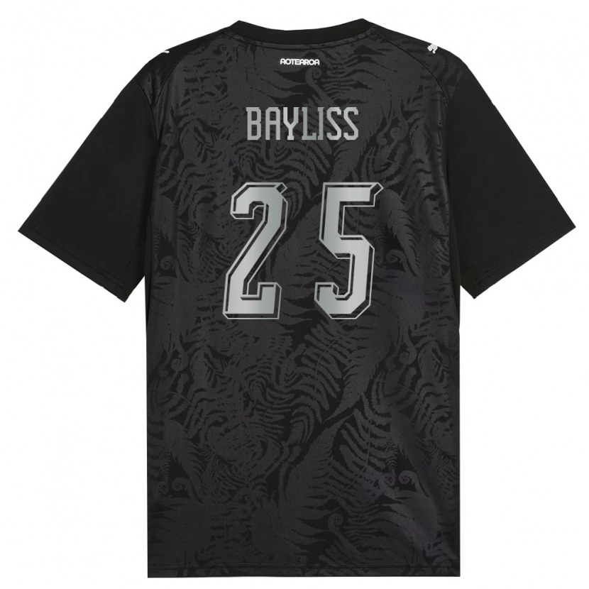 Danxen Dámské Nový Zéland Lachlan Bayliss #25 Bílá Černá Šedá Domů Hráčské Dresy 26-28 Dres