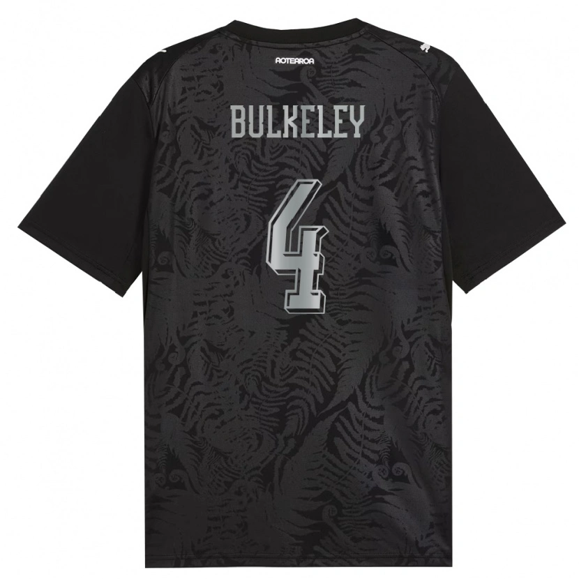 Danxen Dámské Nový Zéland James Bulkeley #4 Bílá Černá Šedá Domů Hráčské Dresy 26-28 Dres