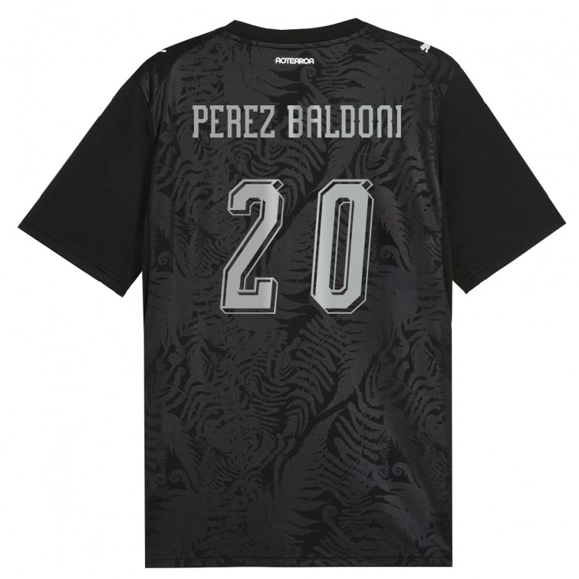 Danxen Dámské Nový Zéland Benjamin Perez Baldoni #20 Bílá Černá Šedá Domů Hráčské Dresy 26-28 Dres