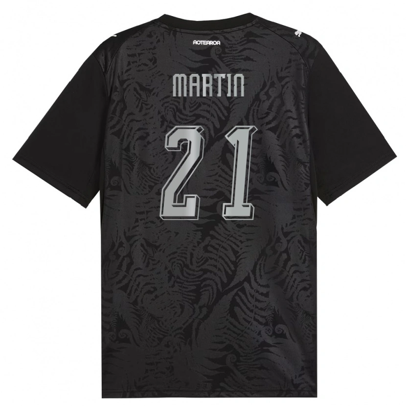 Danxen Dámské Nový Zéland Will Martin #21 Bílá Černá Šedá Domů Hráčské Dresy 26-28 Dres