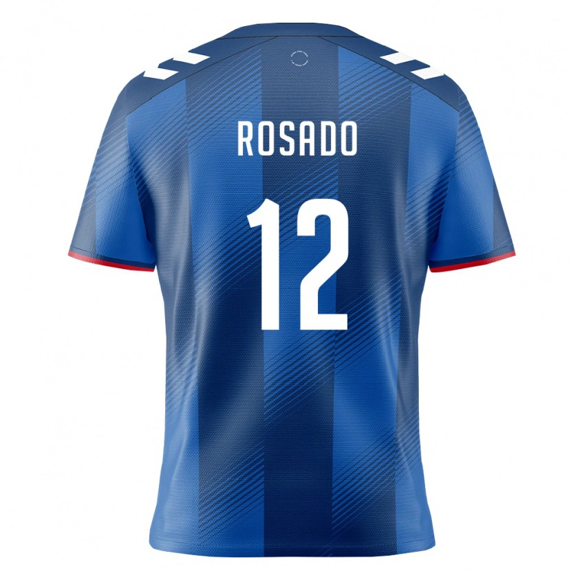 Danxen Dámské Portoriko Ruben Rosado #12 Královská Modrá Červená Bílá Domů Hráčské Dresy 26-28 Dres