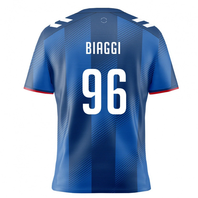Danxen Dámské Portoriko Adrián Biaggi #96 Královská Modrá Červená Bílá Domů Hráčské Dresy 26-28 Dres