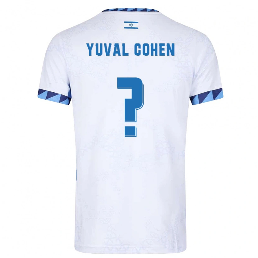 Danxen Dámské Izrael Yuval Cohen #0 Bílá Světle Modrá Domů Hráčské Dresy 26-28 Dres