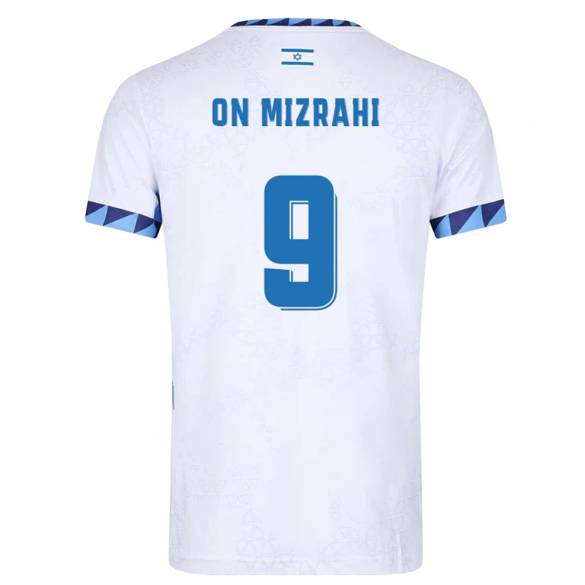 Danxen Dámské Izrael Li On Mizrahi #9 Bílá Světle Modrá Domů Hráčské Dresy 26-28 Dres