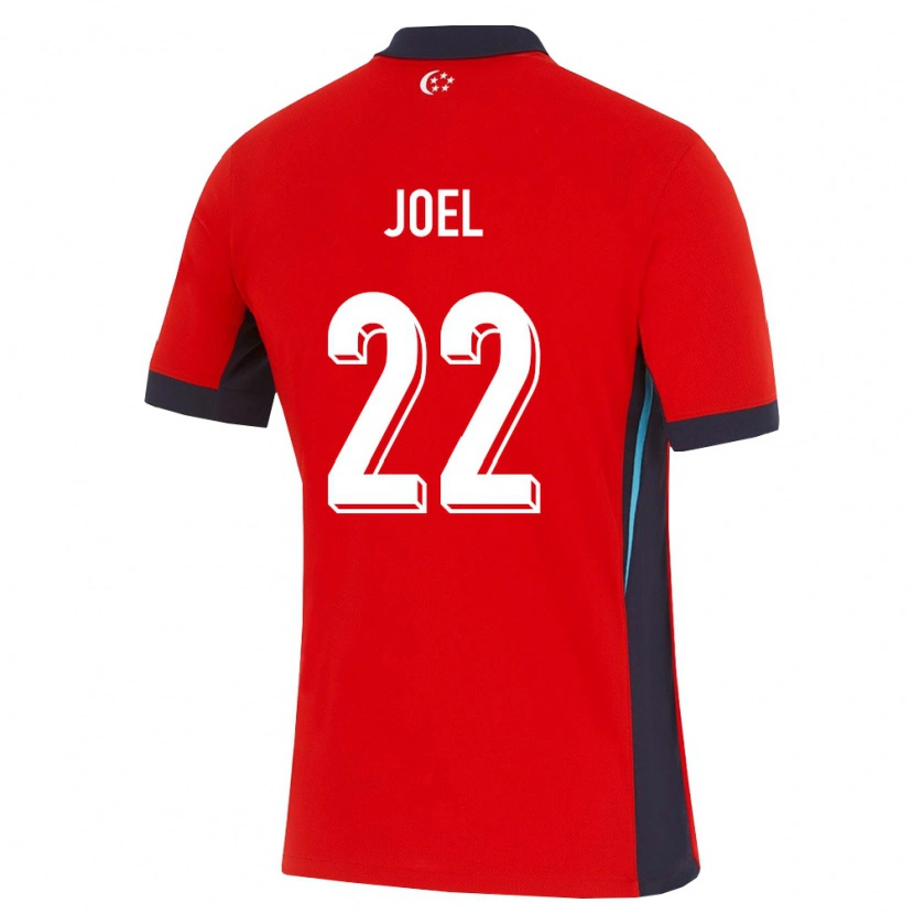 Danxen Dámské Singapur Joel Chew #22 Červená Bílá Černá Domů Hráčské Dresy 26-28 Dres
