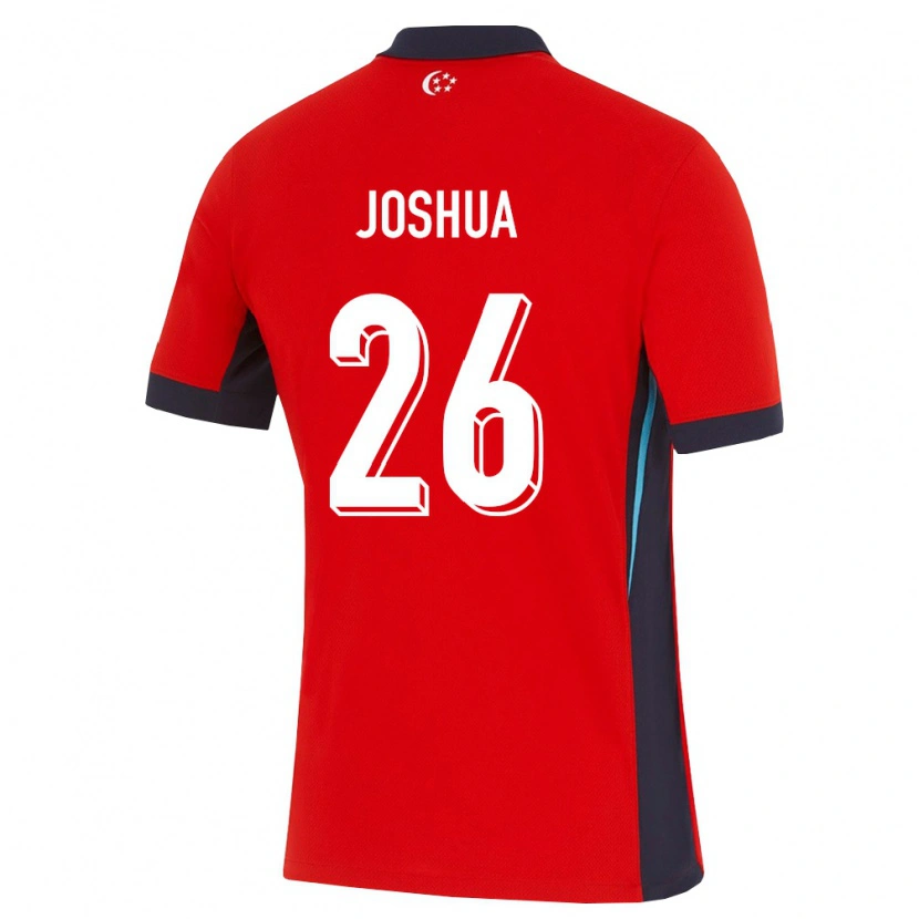 Danxen Dámské Singapur Joshua Pereira #26 Červená Bílá Černá Domů Hráčské Dresy 26-28 Dres
