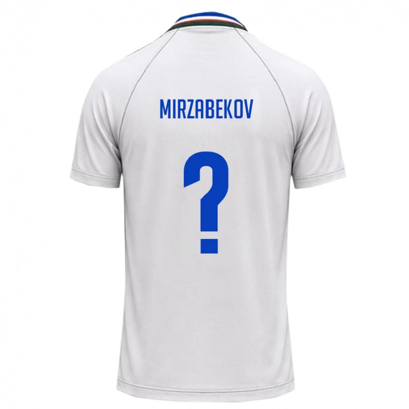 Danxen Dámské Uzbekistán Damir Mirzabekov #0 Bílá Tmavě Zelená Daleko Hráčské Dresy 26-28 Dres