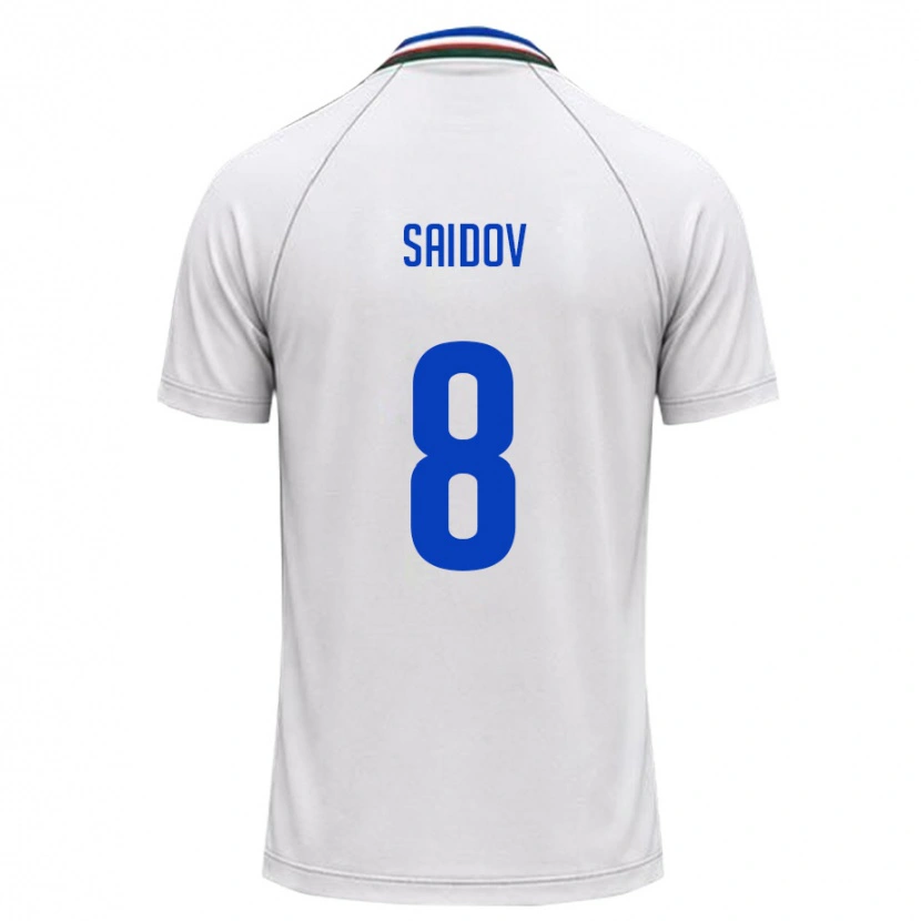Danxen Dámské Uzbekistán Abdusamad Saidov #8 Bílá Tmavě Zelená Daleko Hráčské Dresy 26-28 Dres