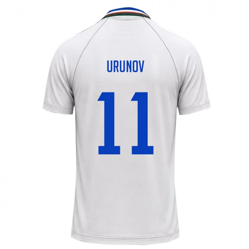 Danxen Dámské Uzbekistán Oston Urunov #11 Bílá Tmavě Zelená Daleko Hráčské Dresy 26-28 Dres