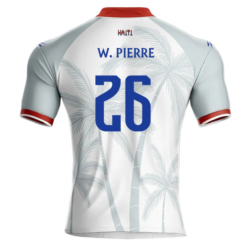 Danxen Dámské Haiti Woodensky Pierre #26 Bílá Červená Šedá Daleko Hráčské Dresy 26-28 Dres