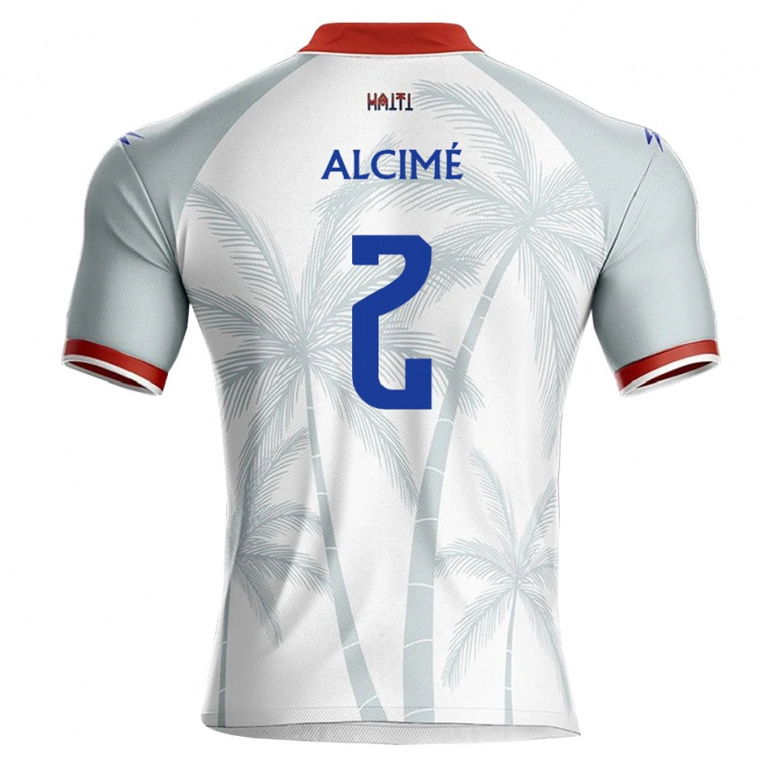 Danxen Dámské Haiti Marc-Arthur Alcimé #2 Bílá Červená Šedá Daleko Hráčské Dresy 26-28 Dres