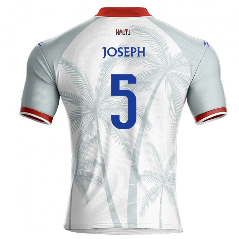 Danxen Dámské Haiti Miguel Joseph #5 Bílá Červená Šedá Daleko Hráčské Dresy 26-28 Dres