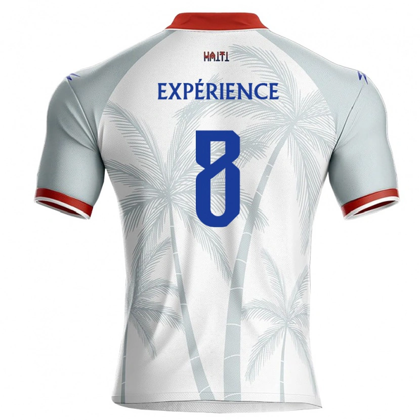 Danxen Dámské Haiti Martin Expérience #8 Bílá Červená Šedá Daleko Hráčské Dresy 26-28 Dres