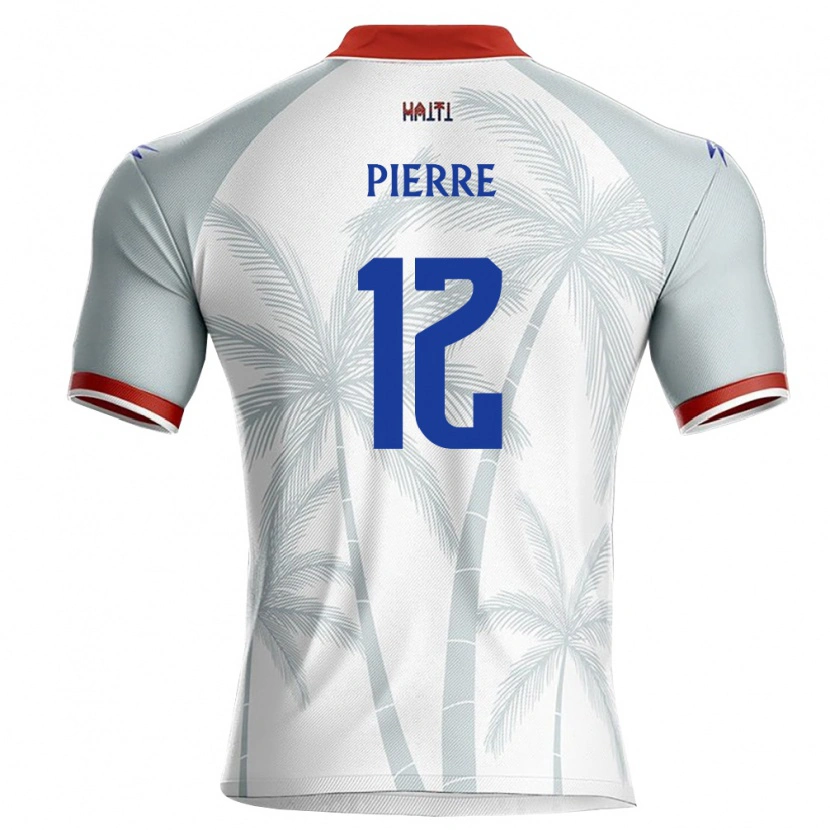 Danxen Dámské Haiti Alexandre Pierre #12 Bílá Červená Šedá Daleko Hráčské Dresy 26-28 Dres