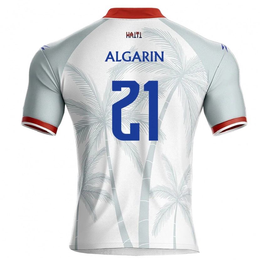 Danxen Dámské Haiti Tony Algarin #21 Bílá Červená Šedá Daleko Hráčské Dresy 26-28 Dres