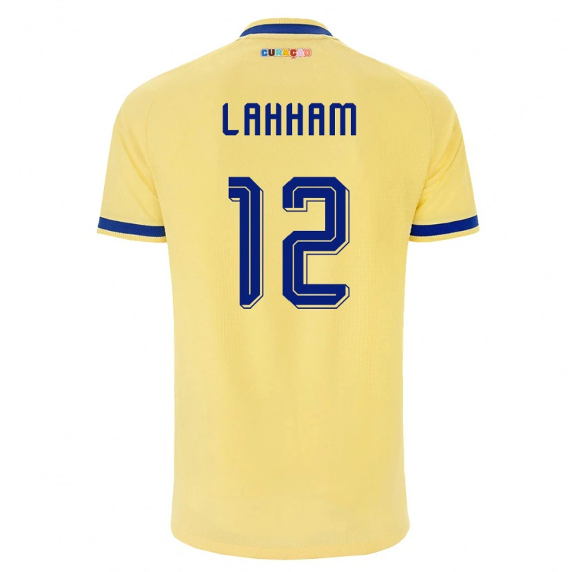 Danxen Dámské Curaçao Nasser Lahham #12 Žlutá Námořnická Růžová Daleko Hráčské Dresy 26-28 Dres