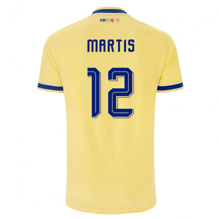 Danxen Dámské Curaçao Kaylen Martis #12 Žlutá Námořnická Růžová Daleko Hráčské Dresy 26-28 Dres