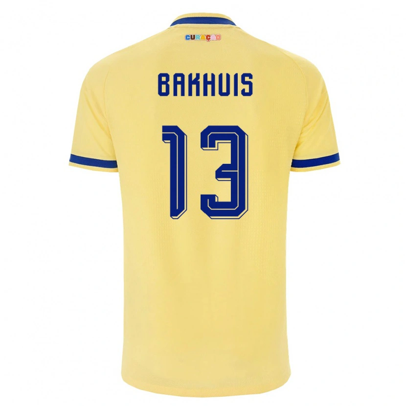 Danxen Dámské Curaçao Franklin Bakhuis #13 Žlutá Námořnická Růžová Daleko Hráčské Dresy 26-28 Dres