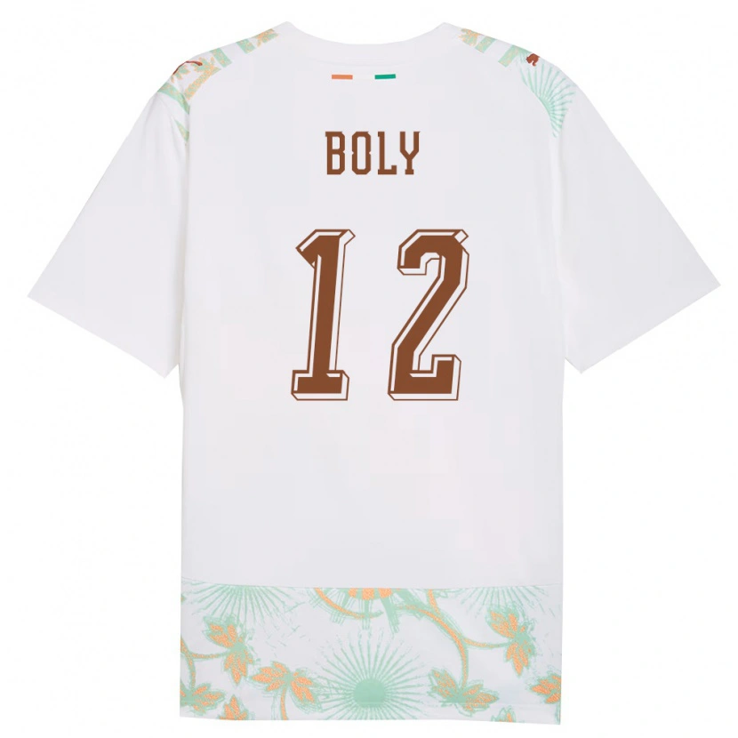 Danxen Dámské Pobřeží Slonoviny Willy Boly #12 Bílá Oranžová Zelená Daleko Hráčské Dresy 26-28 Dres