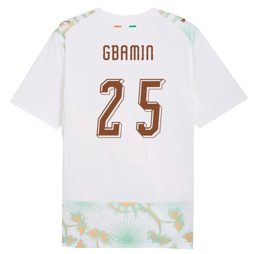 Danxen Dámské Pobřeží Slonoviny Jean-Philippe Gbamin #25 Bílá Oranžová Zelená Daleko Hráčské Dresy 26-28 Dres