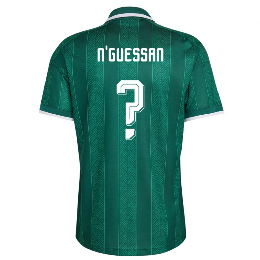 Danxen Dámské Jihoafrická Republika Siyabonga N'guessan #0 Zelená Bílá Zlatá Daleko Hráčské Dresy 26-28 Dres