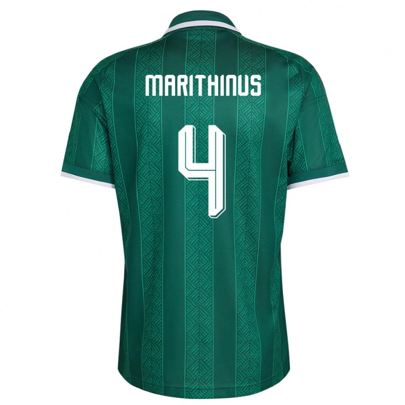 Danxen Dámské Jihoafrická Republika Liam Marithinus #4 Zelená Bílá Zlatá Daleko Hráčské Dresy 26-28 Dres
