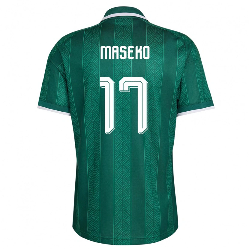 Danxen Dámské Jihoafrická Republika Thapelo Maseko #17 Zelená Bílá Zlatá Daleko Hráčské Dresy 26-28 Dres