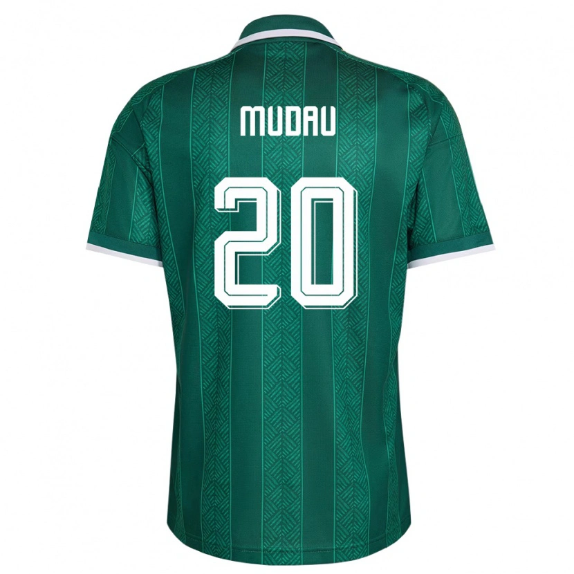 Danxen Dámské Jihoafrická Republika Khuliso Mudau #20 Zelená Bílá Zlatá Daleko Hráčské Dresy 26-28 Dres