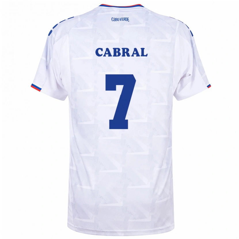 Danxen Dámské Kapverdy Jovane Cabral #7 Bílá Vínová Daleko Hráčské Dresy 26-28 Dres