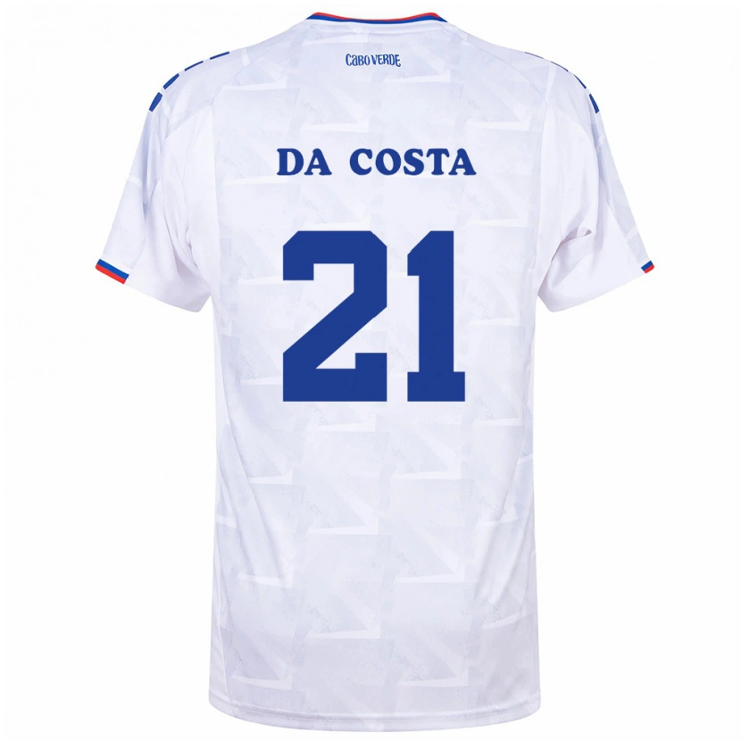 Danxen Dámské Kapverdy Nuno Da Costa #21 Bílá Vínová Daleko Hráčské Dresy 26-28 Dres