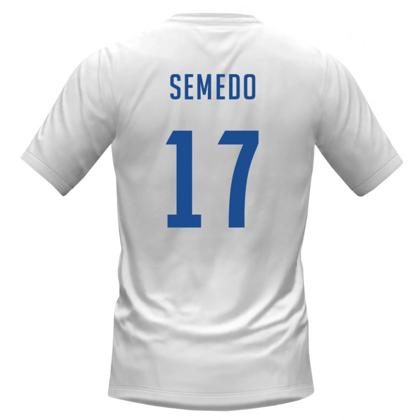 Danxen Dámské Kapverdy Willy Semedo #17 Bílá Vínová Daleko Hráčské Dresy 26-28 Dres