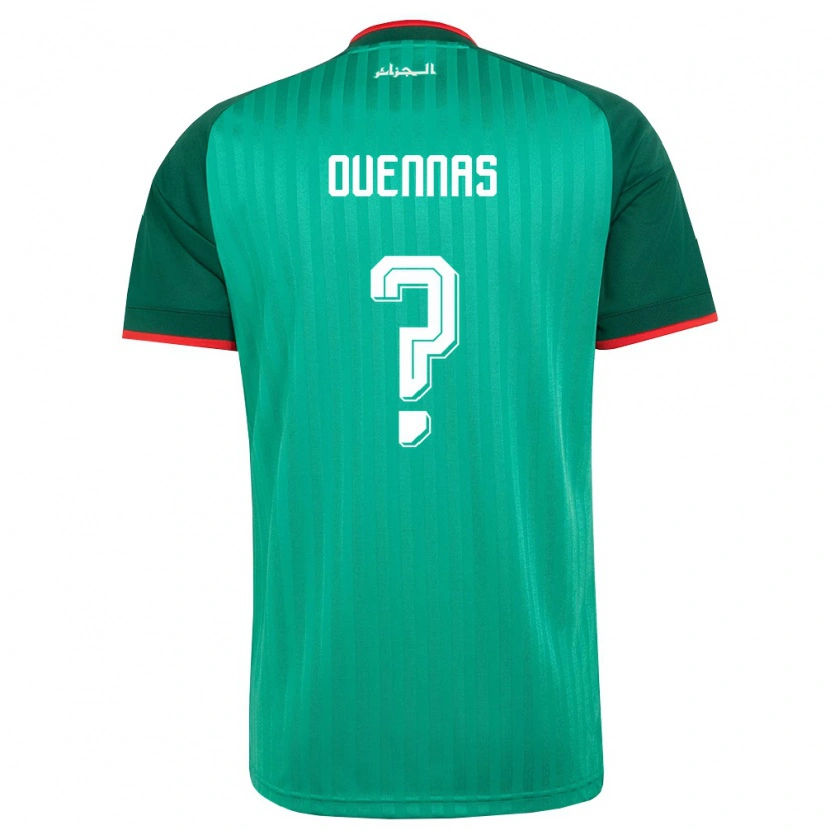 Danxen Dámské Alžírsko Nabil Ouennas #0 Zelená Červená Bílá Daleko Hráčské Dresy 26-28 Dres