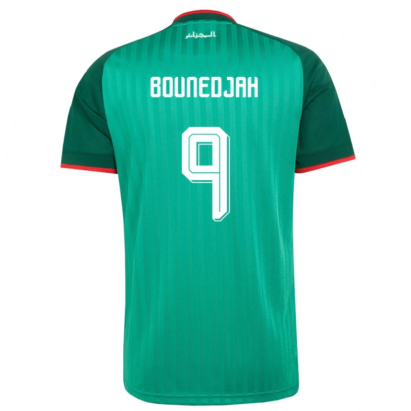 Danxen Dámské Alžírsko Baghdad Bounedjah #9 Zelená Červená Bílá Daleko Hráčské Dresy 26-28 Dres