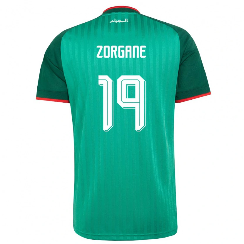Danxen Dámské Alžírsko Adem Zorgane #19 Zelená Červená Bílá Daleko Hráčské Dresy 26-28 Dres
