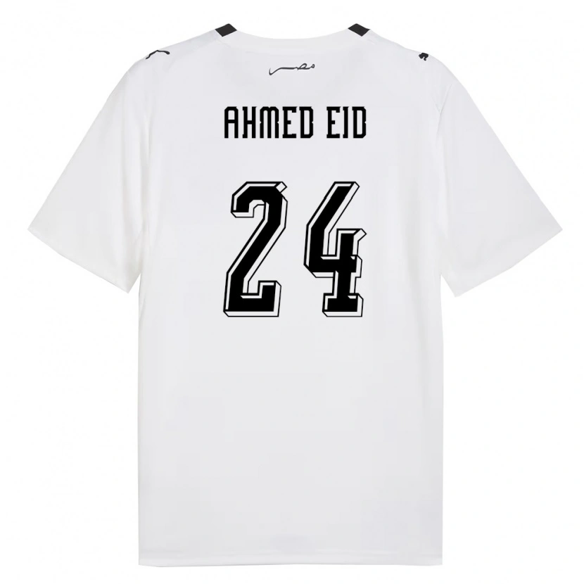 Danxen Dámské Egypt Ahmed Eid #24 Bílá Šedá Černá Daleko Hráčské Dresy 26-28 Dres