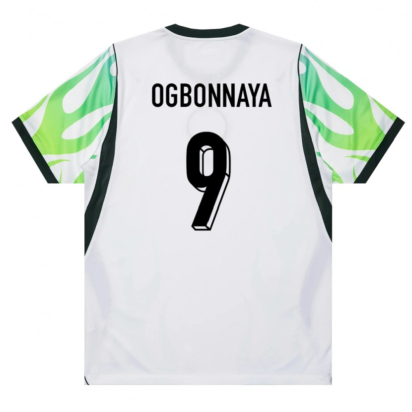 Danxen Dámské Nigérie Sunday Ogbonnaya #9 Bílá Zelená Daleko Hráčské Dresy 26-28 Dres