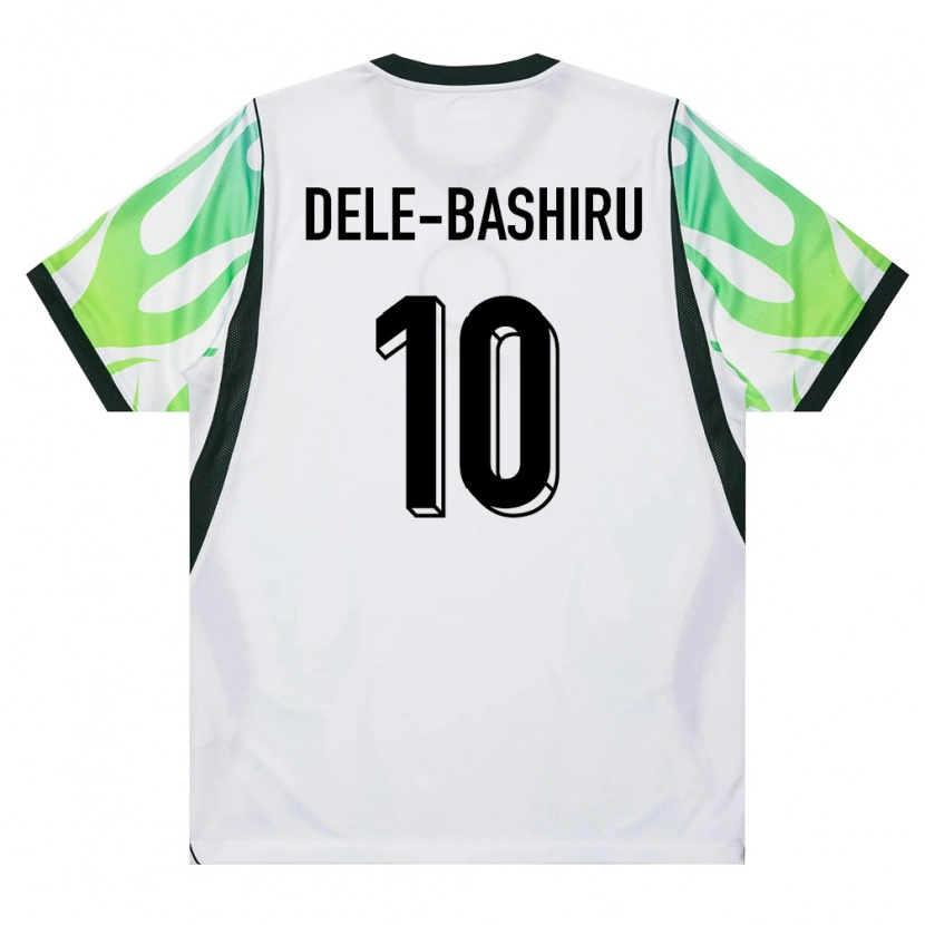 Danxen Dámské Nigérie Fisayo Dele-Bashiru #10 Bílá Zelená Daleko Hráčské Dresy 26-28 Dres