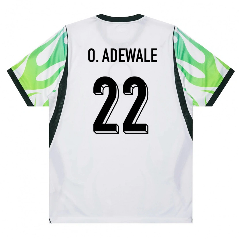 Danxen Dámské Nigérie Quadri Oluwatobiloba Adewale #22 Bílá Zelená Daleko Hráčské Dresy 26-28 Dres