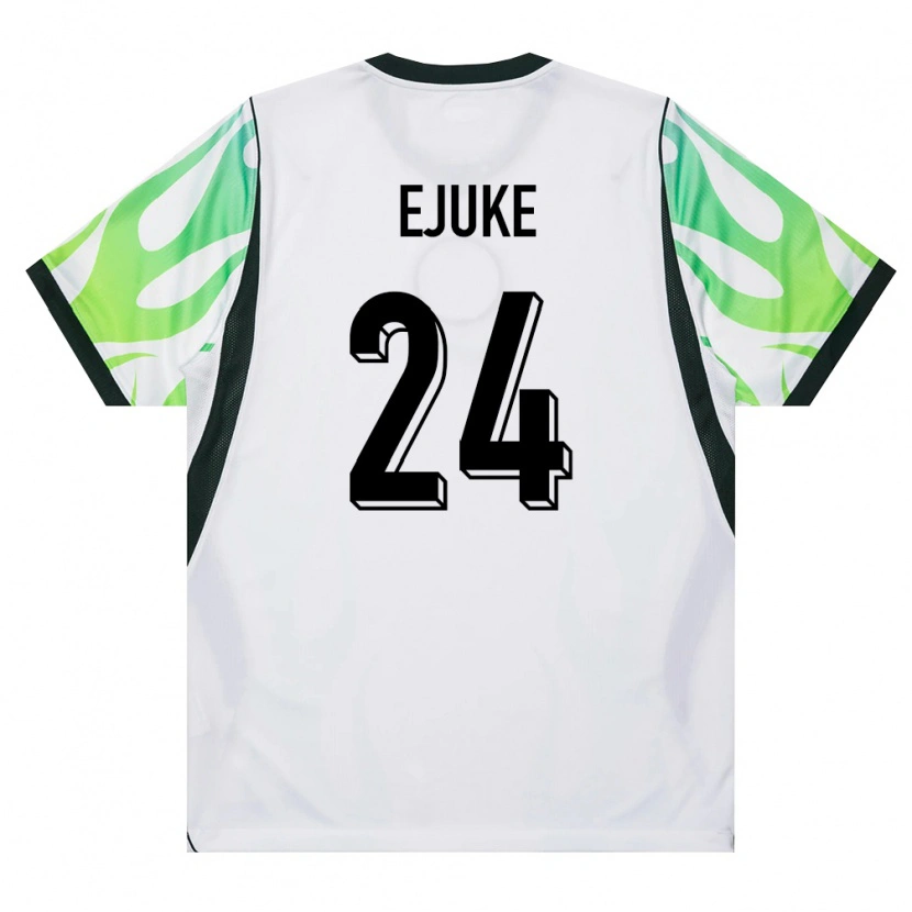 Danxen Dámské Nigérie Chidera Ejuke #24 Bílá Zelená Daleko Hráčské Dresy 26-28 Dres