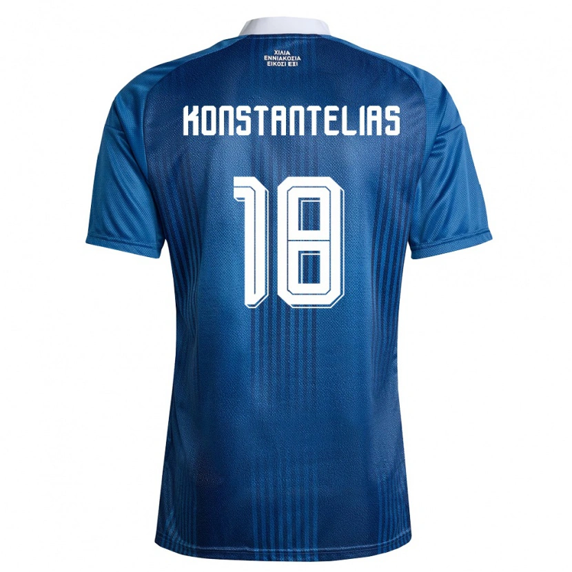 Danxen Dámské Řecko Giannis Konstantelias #18 Námořnická Modrá Bílá Daleko Hráčské Dresy 26-28 Dres
