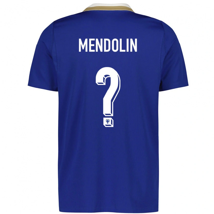 Danxen Dámské Finsko Rasmus Mendolin #0 Modrá Bílá Daleko Hráčské Dresy 26-28 Dres