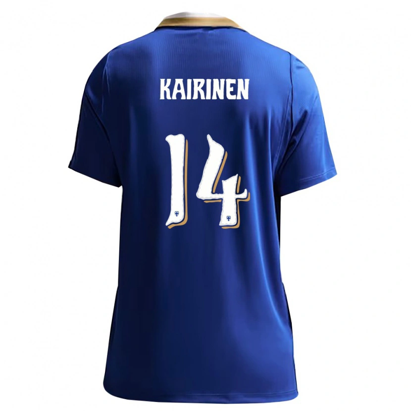 Danxen Dámské Finsko Kaan Kairinen #14 Modrá Bílá Daleko Hráčské Dresy 26-28 Dres