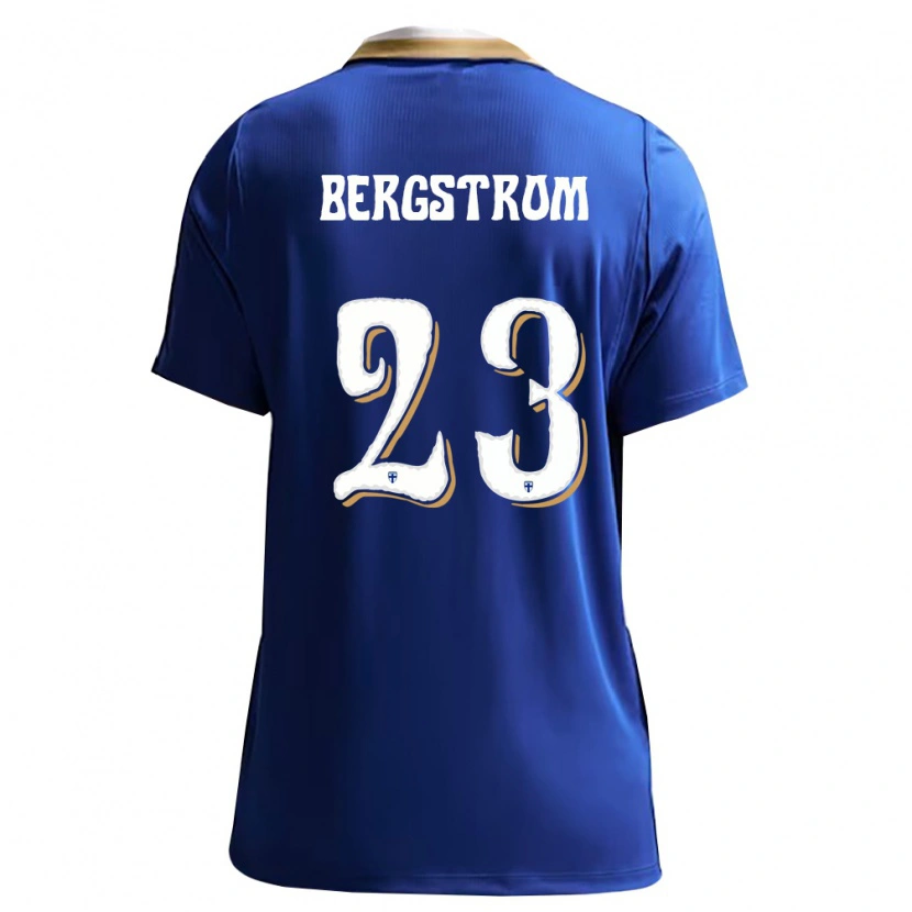 Danxen Dámské Finsko Lucas Bergström #23 Modrá Bílá Daleko Hráčské Dresy 26-28 Dres